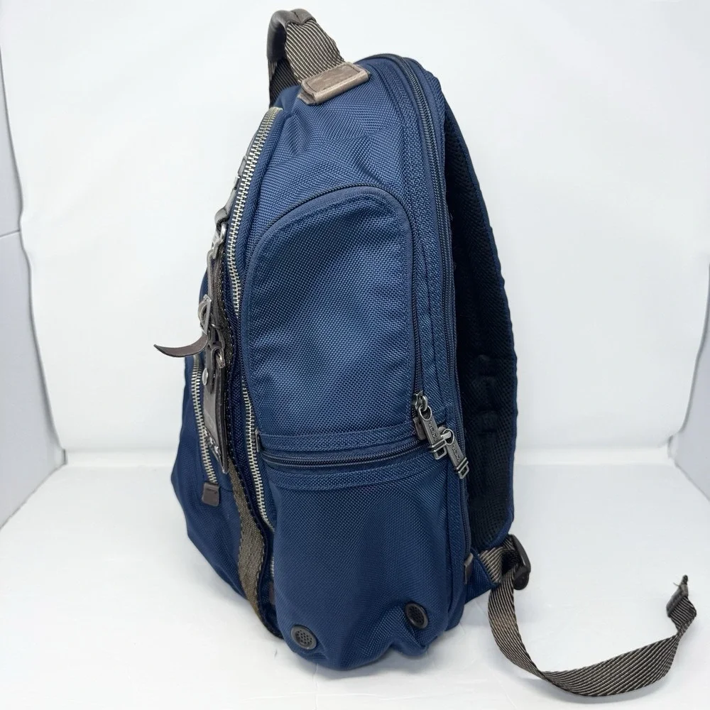The TUMI Alpha Bravo Kingsville Deluxe Backpack Nylon Canvas Ballistic Bag 22382